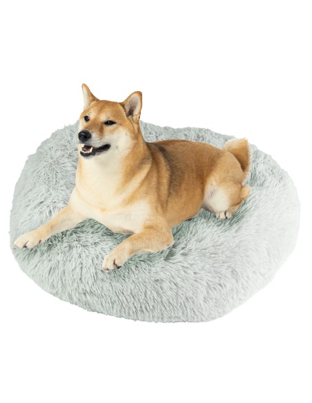 Cama de cabelo redonda para animais de estimação