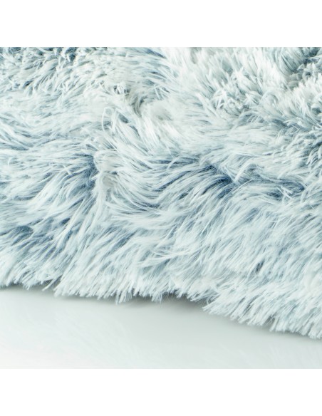 Cama rectangular de pelo para mascotas