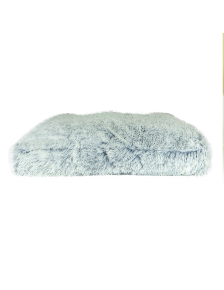 Cama rectangular de pelo para mascotas