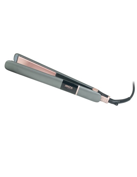 HAIR STRAIGHTENER WITH FLOATING CERAMIC PLATES AND HEAT RESISTANT COVER