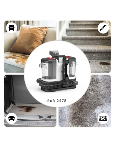 ASPIRADOR DE TAPICERÍAS LIMPIEZA POR AGUA Y...