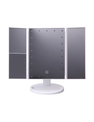 ESPEJO DE MAQUILLAJE PLEGABLE CON LUZ LED Y...