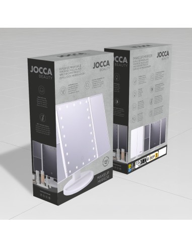 ESPEJO DE MAQUILLAJE PLEGABLE CON LUZ LED Y...