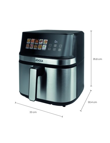 8L DIGITAL AIR FRYER WITH DOUBLE RESISTANCE AND...