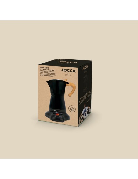 Sort elektrisk italiensk kaffemaskine