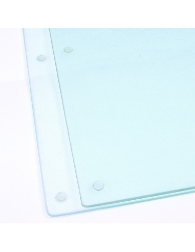 Sæt med 2 plader dækker tempereret glas keramisk keramik