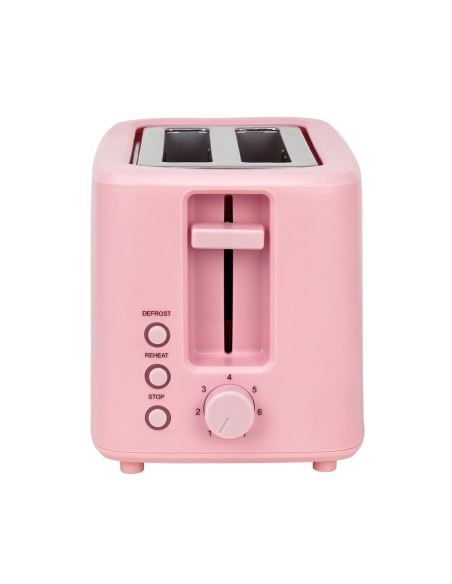 Tostapane rosa 2 fette con 7 livelli
