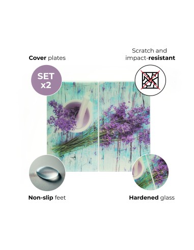 Set van 2 covers 52x30 cm vitroceramics