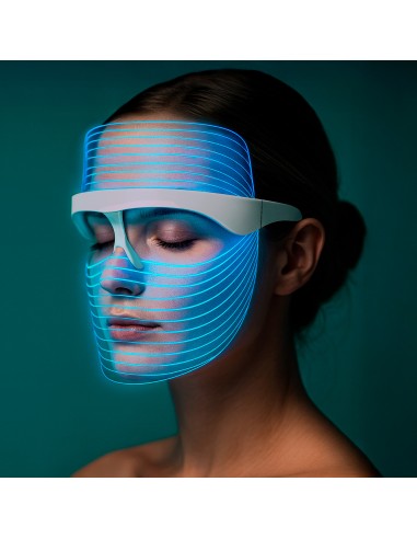 Masque facial avec lumière LED