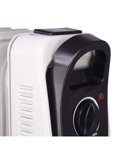 2000W OIL RADIATOR WITH 9 ELEMENTS AND THERMOSTAT