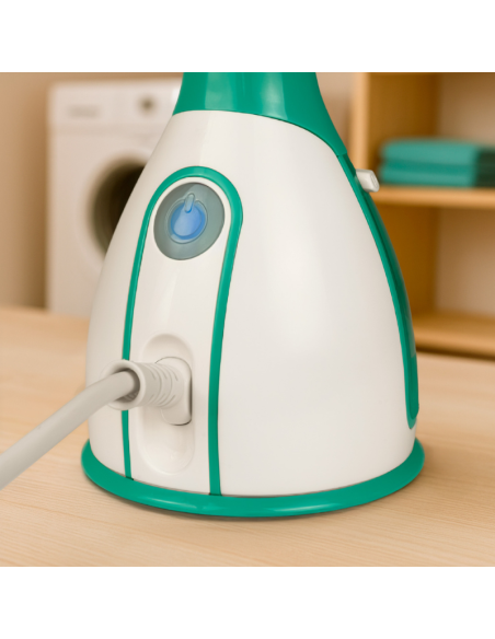 Ferro vertical de vapor com depósito removível