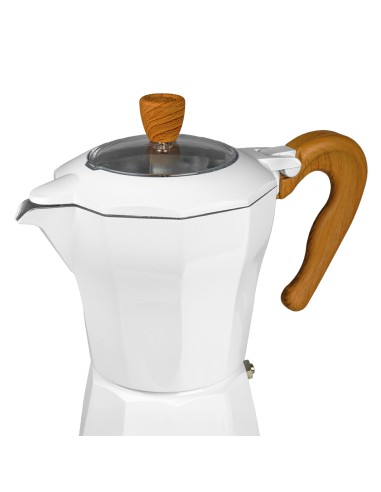 Elektrisk italiensk kaffemaskine natur