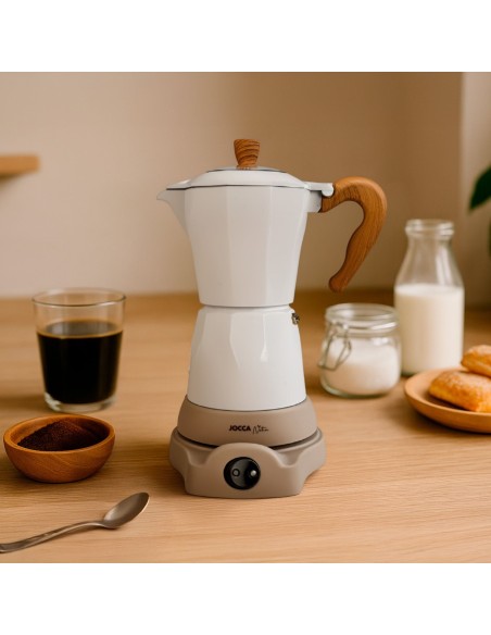 Elektrisk italiensk kaffemaskine natur