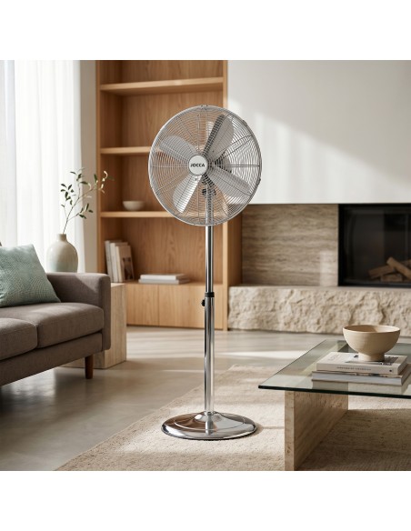 VENTILADOR DE PIE CROMADO 2