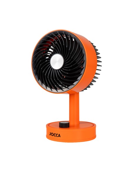 VENTILADOR DE MESA RECARGABLE USB NARANJA 5” CON...