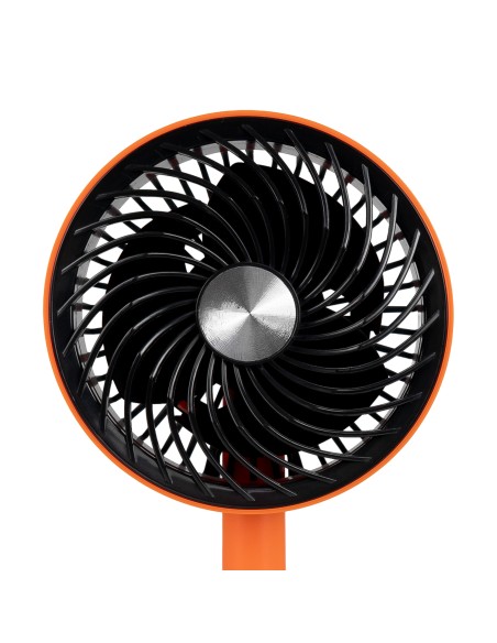 VENTILADOR DE MESA RECARGABLE USB NARANJA 5” CON... 2