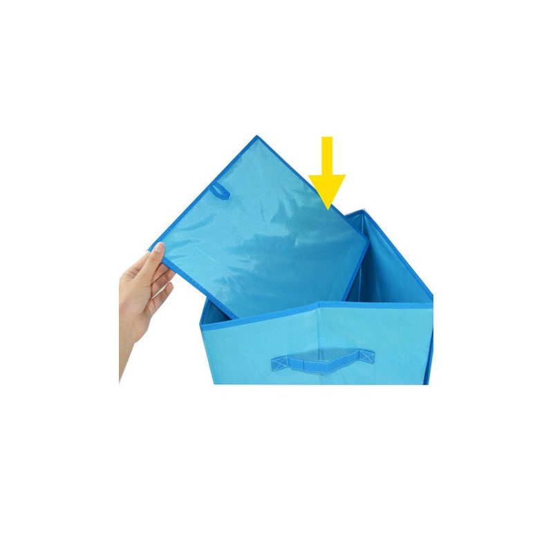 CESTOS PARA LA ROPA AZUL