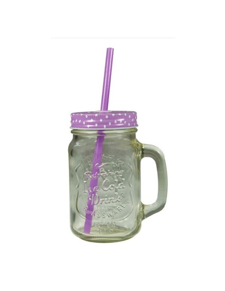 JARRA DE CRISTAL CON PAJITA 2