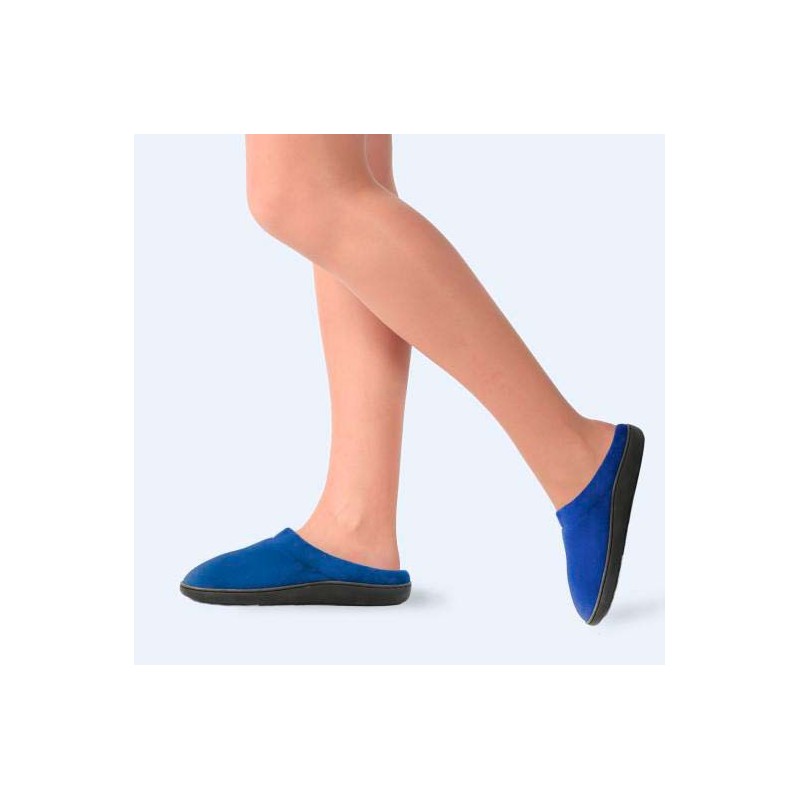 CHAUSSONS MEMOIRE DE FORME BLEUS