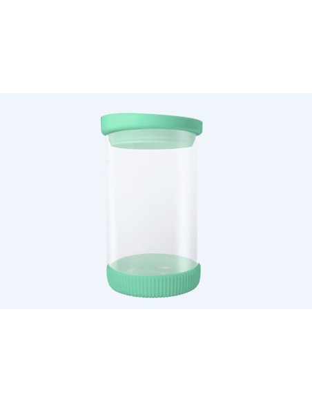 BOTE DE CRISTAL CON SILICONA - 810ml - VARIOS DISEÑOS