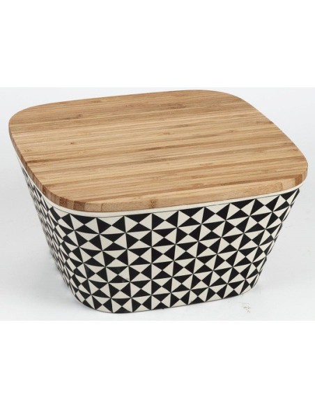 BOTE FIBRA DE BAMBÚ 22.5*22.5*11.5 cm