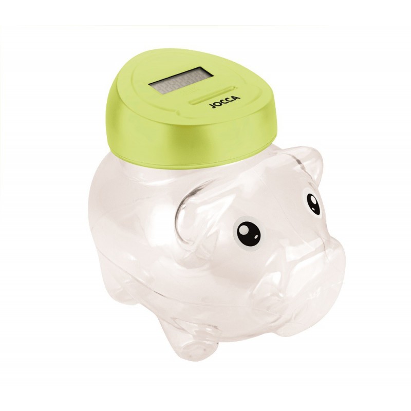 HUCHA DIGITAL CERDITO VERDE EN CAJA BLANCA