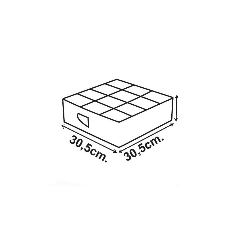 To firkantede skuffer arrangører