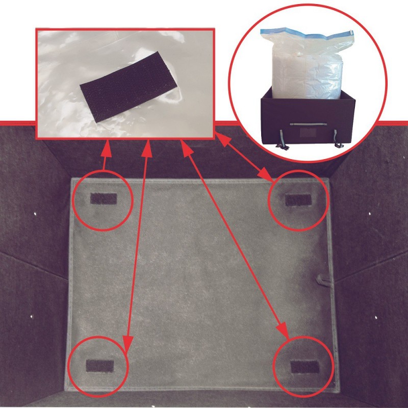 SET 2 BAÚLES CON BOLSA AHORRA ESPACIO