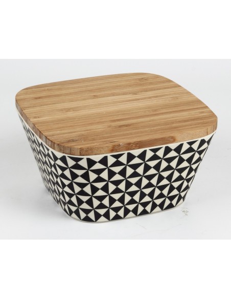 BOTE FIBRA DE BAMBú 17.4*17.4*9 cm