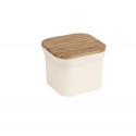 BOTE FIBRA DE BAMBÚ 11,6*11,6*9,6cm BEIGE BOTE FIBRA DE BAMBÚ 11,6*11,6*9,6cm BEIGE