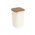 RECIPIENTE  DE FIBRA DE BAMBÚ 11,6*11,6*18,5cm BEIGE RECIPIENTE  DE FIBRA DE BAMBÚ 11,6*11,6*18,5cm BEIGE