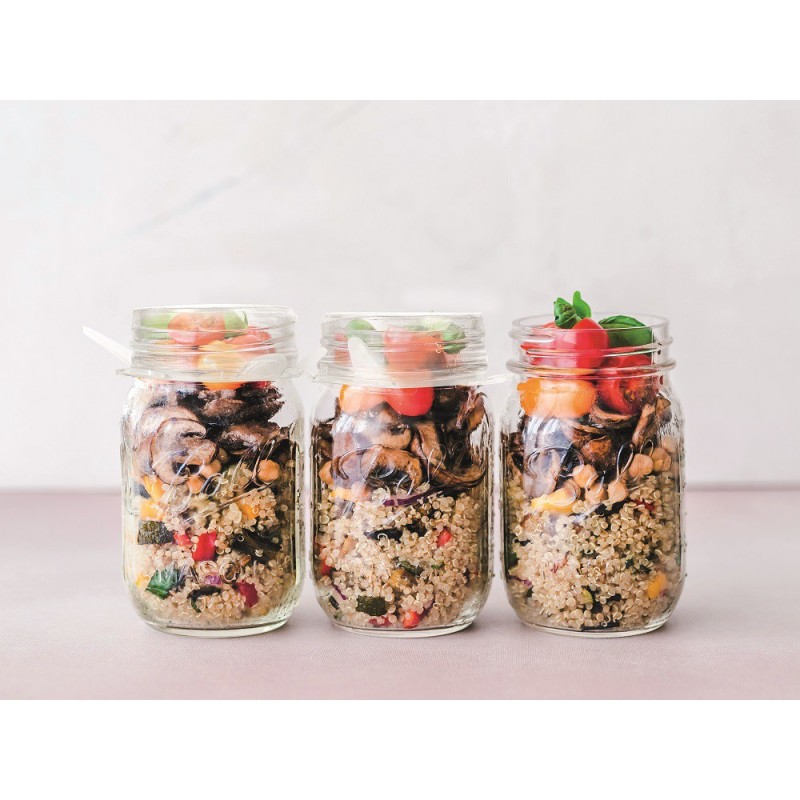 RECIPIENTES CON TAPAS DE COLORES (7UDS)