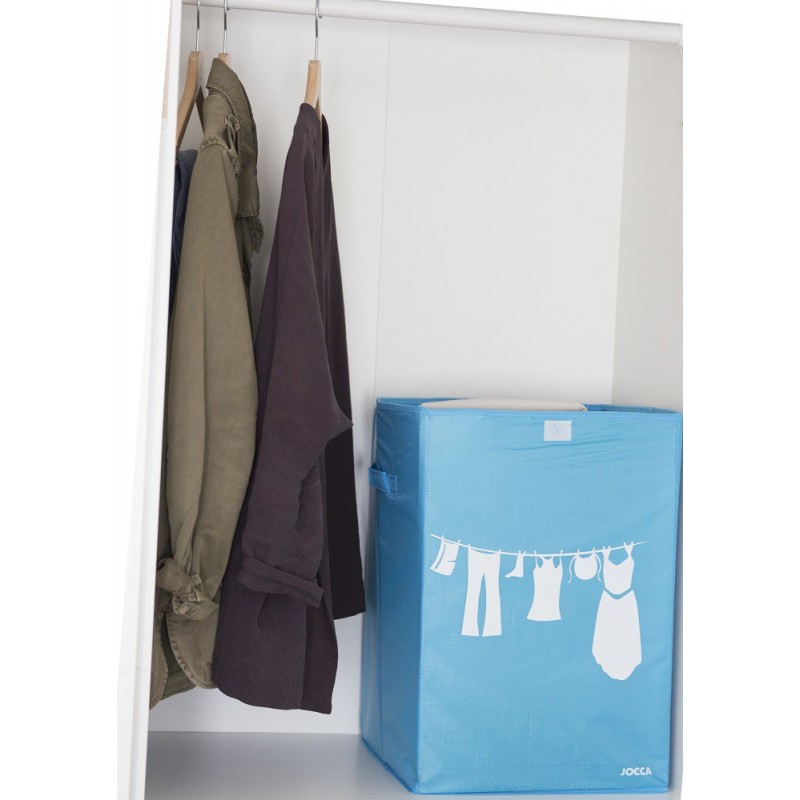 CESTOS PARA LA ROPA AZUL 