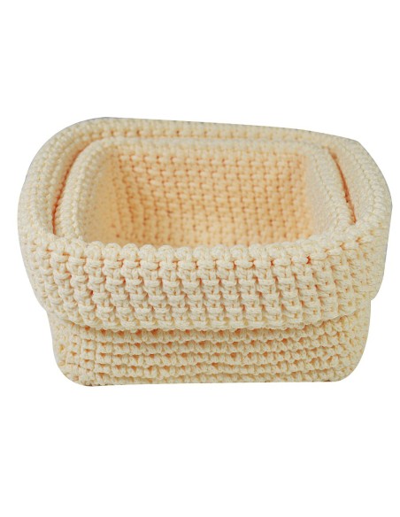 CESTA DE CROCHET - COLORES SURTIDOS
