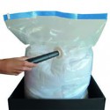 BAULE VIOLA CON BORSA RISPARMIA SPAZIO