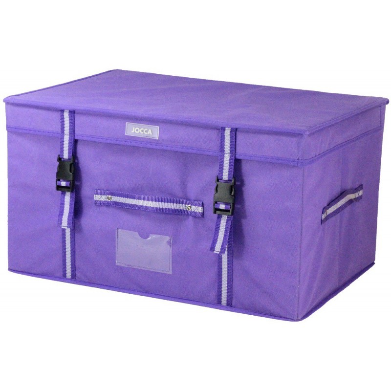 BAÚL MORADO CON BOLSA AHORRA ESPACIO