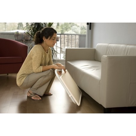 WHITE ADJUSTABLE FOLDING AUXILIARY TABLE WITH HEIGHT AND ADJUSTABLE ANGLE