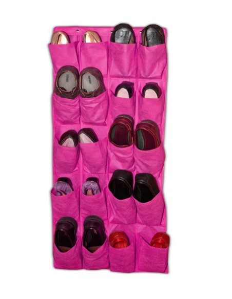 Muurorganisator voor schoenen 20 gaten Fuchsia