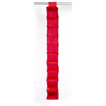 SHOE CABINET WITH 10 COMPARTMENTS TNT RED