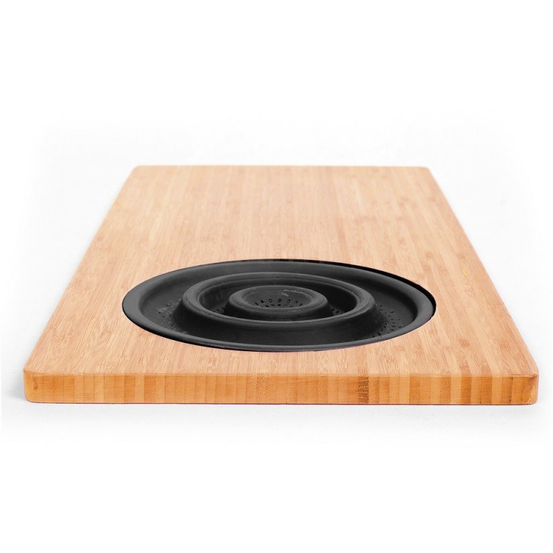 CUTTING BOARD WITH SINK DRAINER