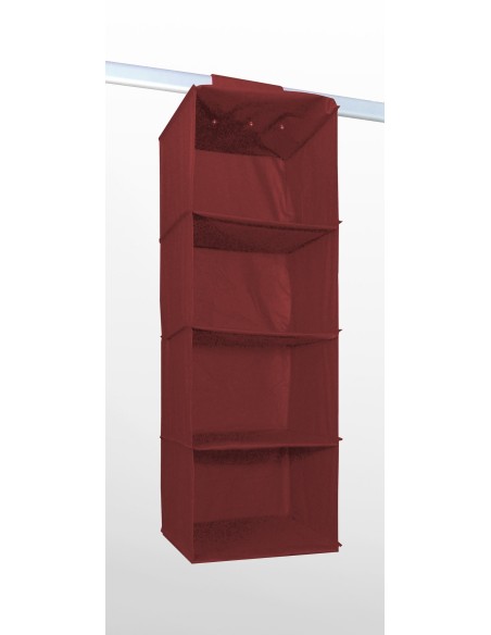 SET DE 4 ORGANIZADORES COLGANTES MARRONES