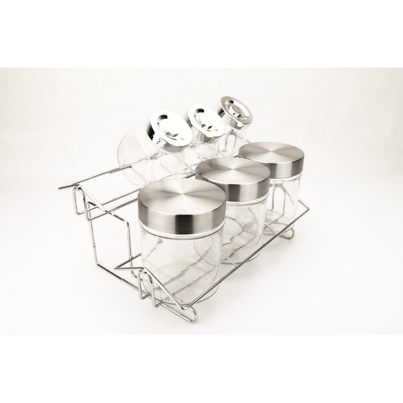 Set de 7 especieros de cristal