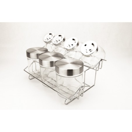 Set de 7 especieros de cristal