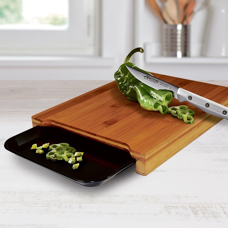 Bambu-Schneidebrett mit Tablett