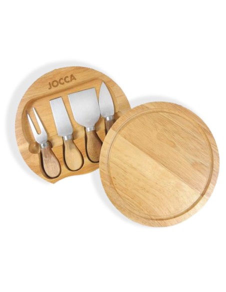 SET DE TABLA Y CUCHILLOS PARA QUESO