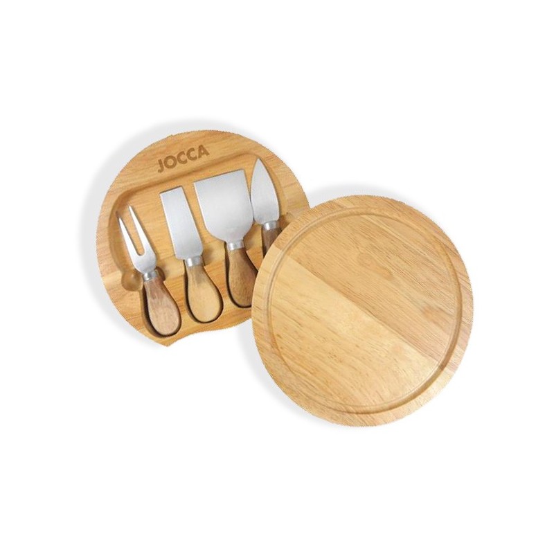SET DE TABLA Y CUCHILLOS PARA QUESO