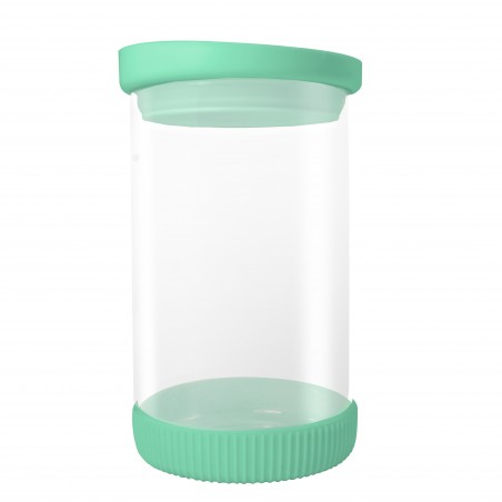 BOTE DE CRISTAL CON SILICONA - 1780ml - VARIOS DISEÑOS