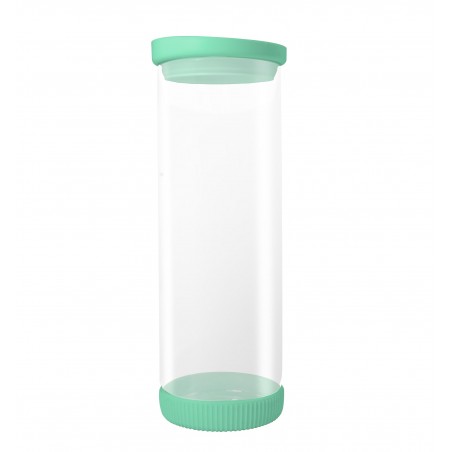 SET 6 BARATTOLI DI VETRO CON SILICONE