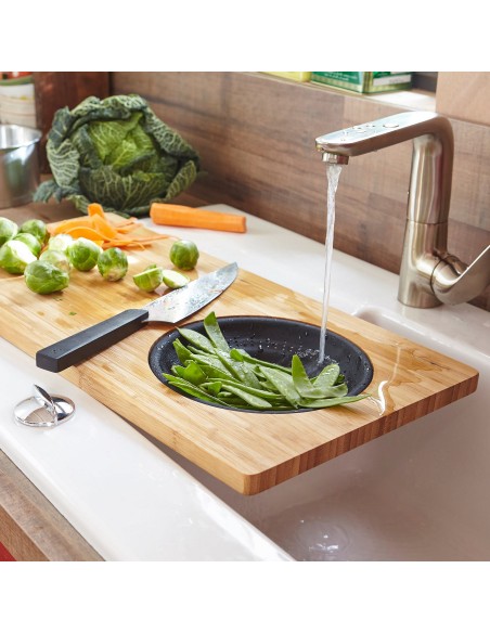 CUTTING BOARD WITH SINK DRAINER