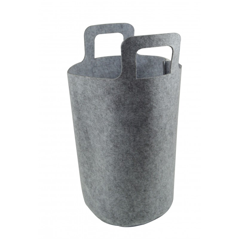 CESTA DE FIELTRO GRIS